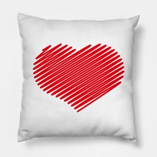 Drawn Heart Symbol (Love) Pillow