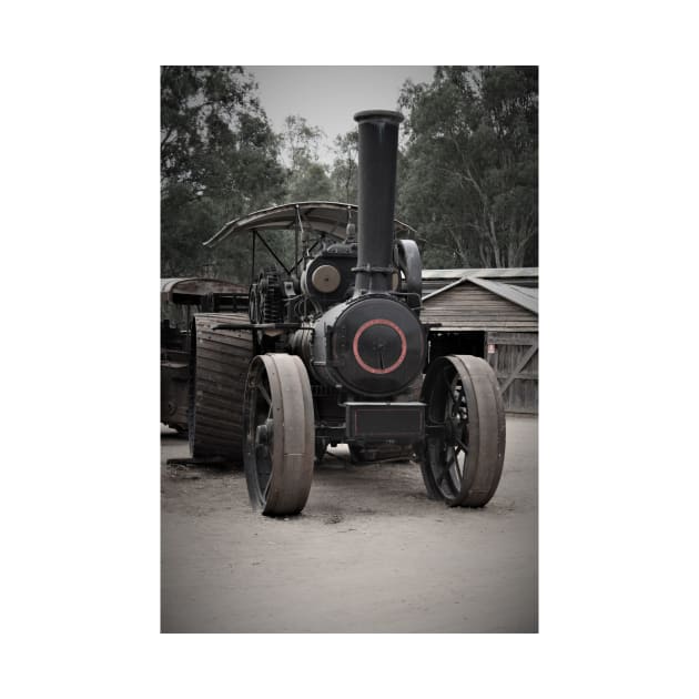 Vintage steam traction engine by Andyt