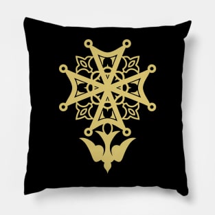 The Huguenot cross is a Christian religious symbol Pillow