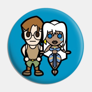 Milo and Kida Tooniefied Pin