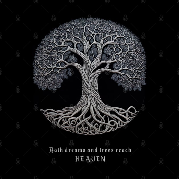 Inspirational Celtic Pagan Tree of LIfe Yggdrasil "Silver Tree of Life" by The Fata Morgana