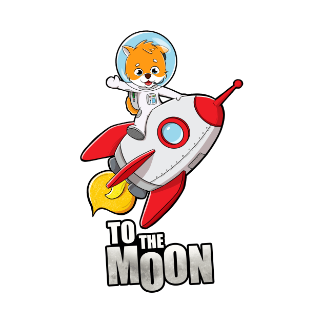 Shiba Inu to the moon by Dibustock