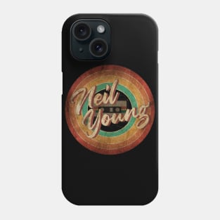 Neil Young Vintage Circle Art Phone Case