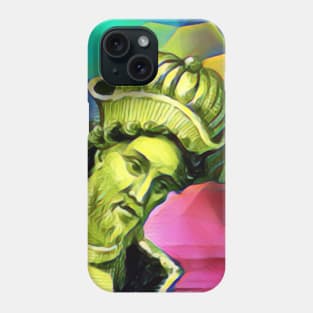 Dionysius of Halicarnassus Colourful Portrait | Dionysius of Halicarnassus Artwork 7 Phone Case