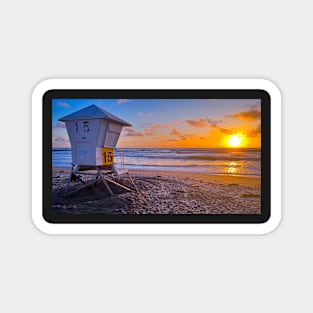 Mission beach sunset Magnet