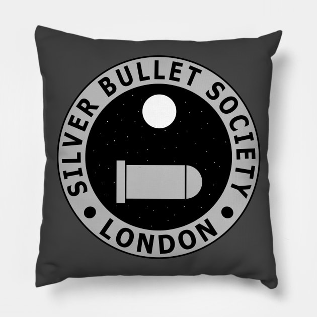 Silver Bullet Society Pillow by Lyvershop