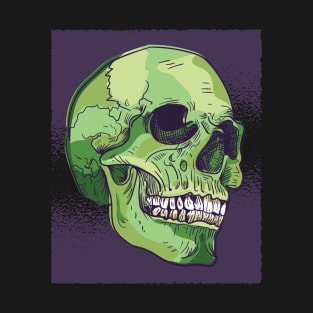 Realistic Green Skull T-Shirt