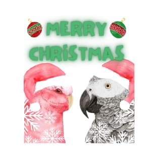 Christmas parrot ring the birds T-Shirt