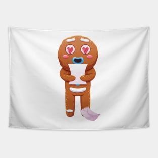 Christmas Sticker, Ginger Man Sticker Tapestry