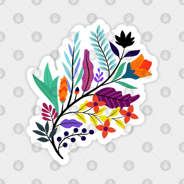 Floral Branch Magnet by Mako Design 