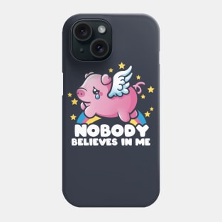 Sad flying piggy Phone Case