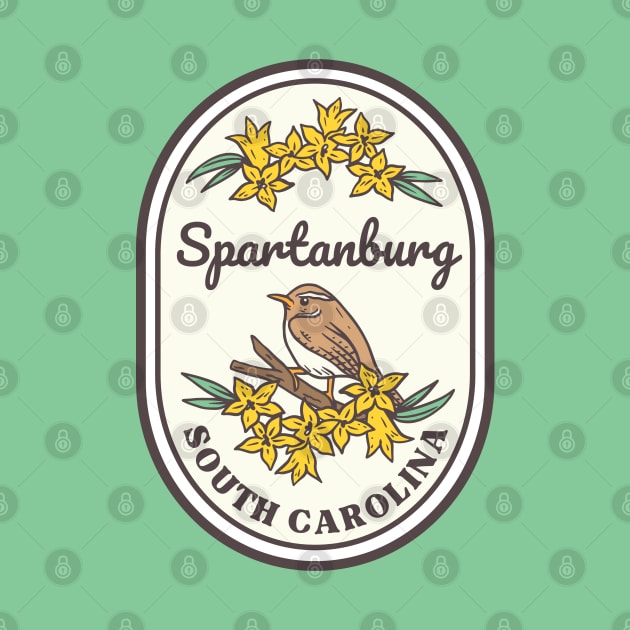 Spartanburg South Carolina Wren SC Tourist Souvenir by carolinafound