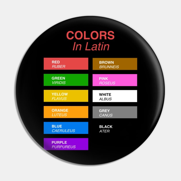 Colors In Latin Pin by Hidden Verb