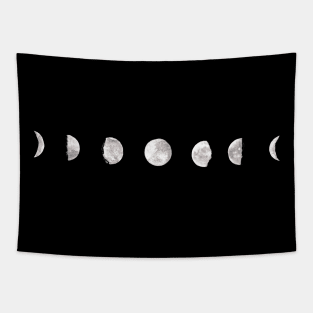 Moon phases in watercolor Tapestry