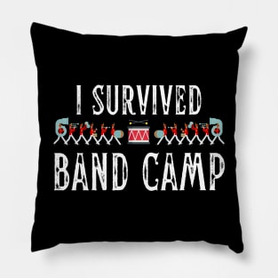 Marching Band Funny I Survived Band Camp Pillow