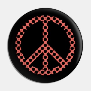 Peace (Holey Orange) Pin