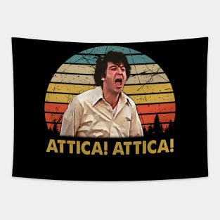 Funny Men Attica Dog Quote Vintage Tapestry