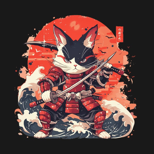 samurai cat by peterdora