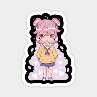 Pink haired anime girl Magnet