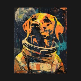 Vintage labrador astronaut portrait T-Shirt