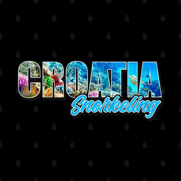 Croatia snorkeling design. Perfect present for mom dad friend him or her by SerenityByAlex