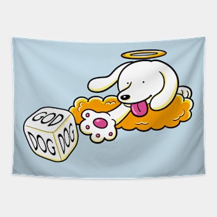 God Dog Dice Tapestry