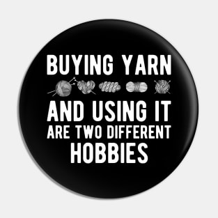 Crochet - Buying yarn and using it are two different hobbies w Pin