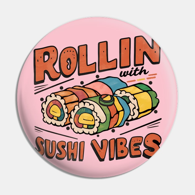 Sushi Roll Pin by NomiCrafts