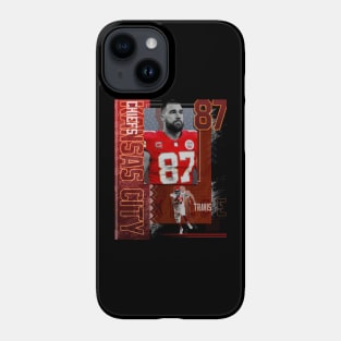Travis Kelce Football Paper Poster Chiefs 2 Phone Case