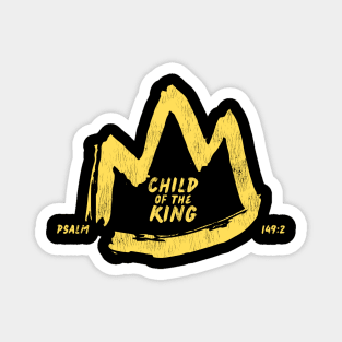 Child of the King Hand-Drawn Crown & Scripture Magnet