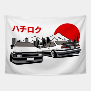 Toyota Levin AE86 1983-1987 Retro Style Tapestry