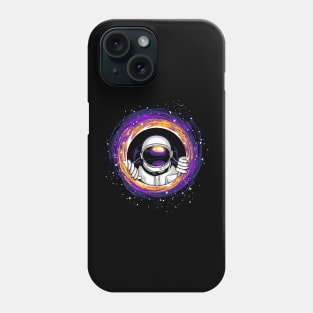 Astronaut in Black Hole Phone Case