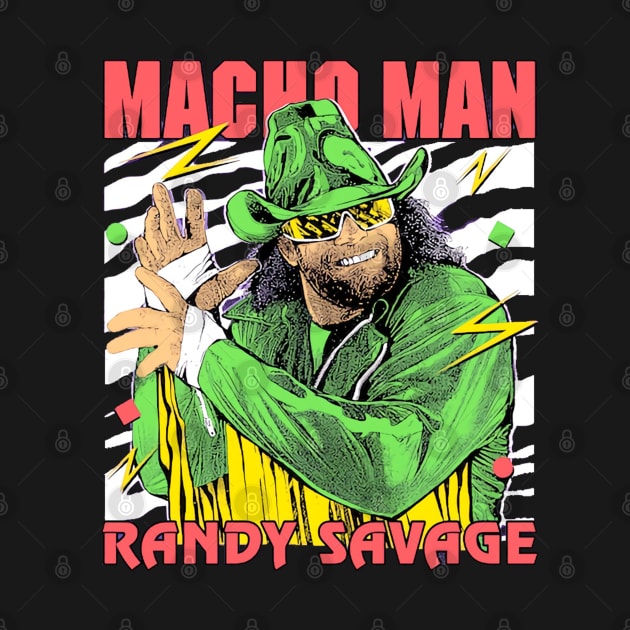 Macho Man Randy Savage Neon by Holman