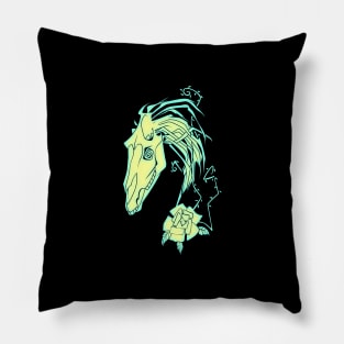 ghost horse Pillow