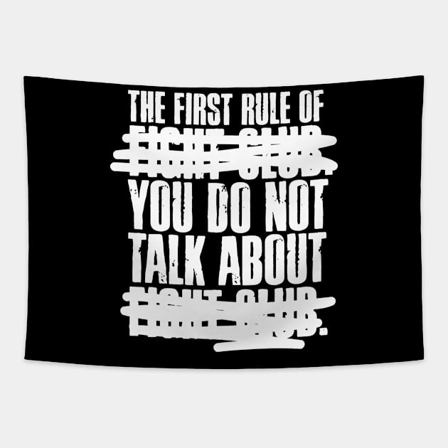 The First Rule of Fight Club... Tapestry by MindsparkCreative