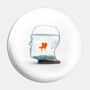 Goldfish in a bowl, illustration (F011/3255) Pin