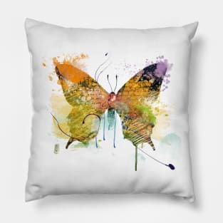 Written butterfly Pillow