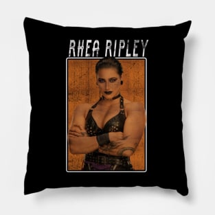 Vintage Wwe Rhea Ripley Pillow