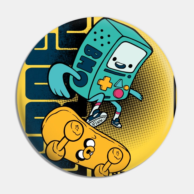 Skate Time - Ready to Adventure Pin by kactwo.studio