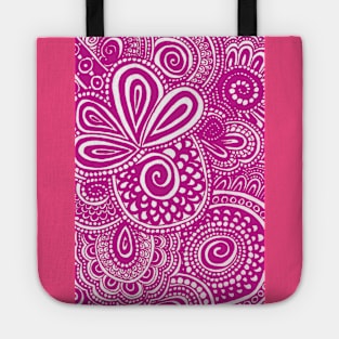 Fuschia Pina Swirls Tote