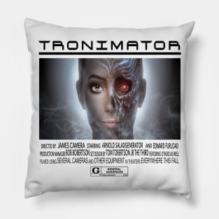 TRONIMATOR Movie Poster Off Brand Knock Off Boot Shirt Pillow