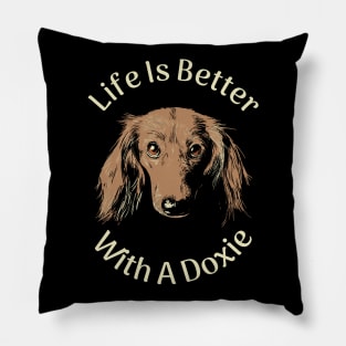 Doxie Daschund Lover Pillow