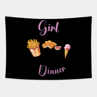 Girl Dinner Tapestry
