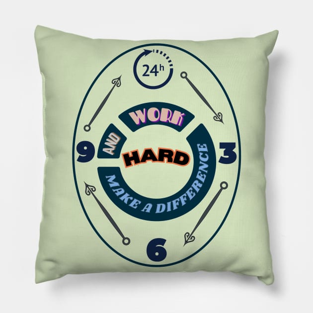 HardWork Pillow by TheStyleLab