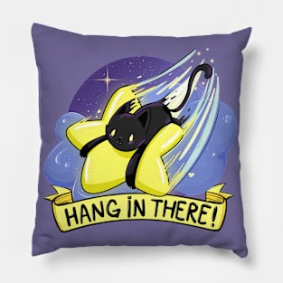 Hang in There on a Star Pillow