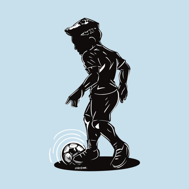 Footballer Silhouette 6 by BoldLineImages18