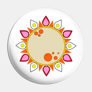 Sunflower (pink) Pin