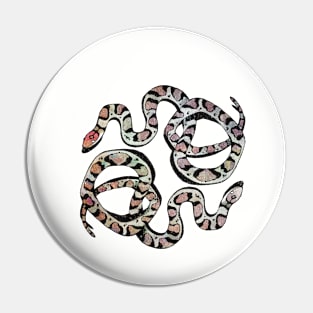 Scarlet Snakes Pin