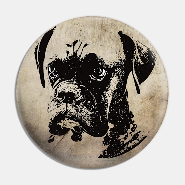 Boxer Dog Pin by DoggyStyles