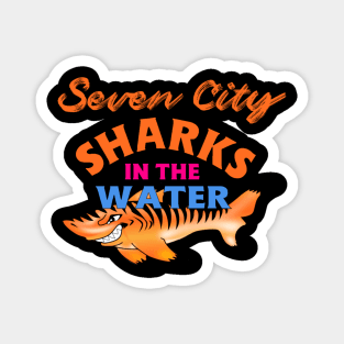 Portsmouth Tiger Sharks In The Water Magnet